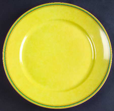 Toucans Yellow Large Dinner Plate