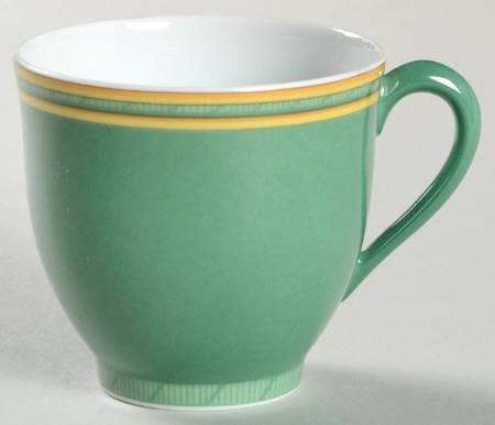 Toucans Green Flat Demitasse Cup