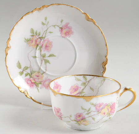 Schleiger 1151c Flat Cup & Saucer Set