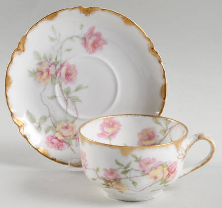 Schleiger 1151c Flat Cup & Saucer Set