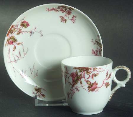Schleiger 1157 Flat Demitasse Cup & Saucer Set