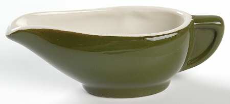 FOREST GREEN Individual Gravy Boat