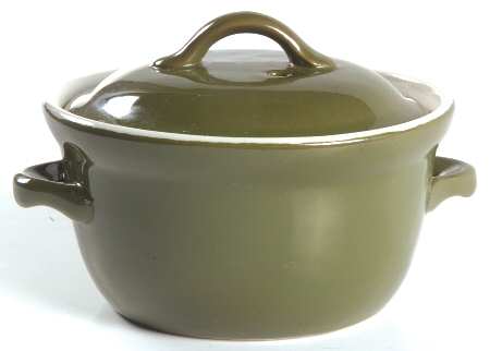 FOREST GREEN 9 Oz Individual Stew Pot with Lid