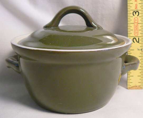 FOREST GREEN 6 Oz Individual Stew Pot & Lid