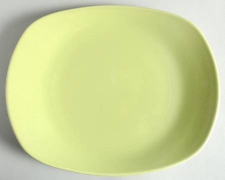 Main Street Chartreuse 13" Oval Serving Platter