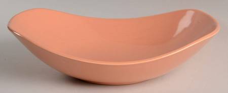 Main Street Peach 10" Oval Vegetable Bowl