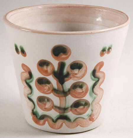 Pear and Grape Pink 5" Cachepot/Vase