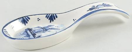 Delfts Blue Spoon Rest/Holder (Holds 1 Spoon)