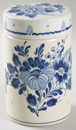 Delfts Blue 5" Storage Jar & Lid