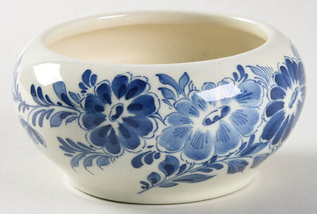 Delfts Blue 3" Round Box No Lid