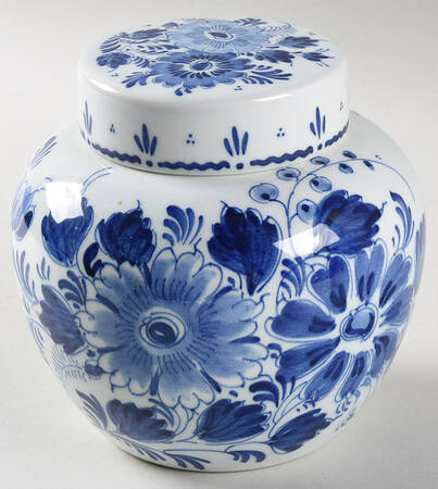 Delfts Blue 4" Ginger Jar & Lid
