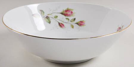 Moss Rose (Smooth) 9" Round Vegetable Bowl