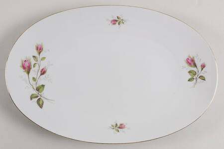 Moss Rose (Smooth) 14" Oval Serving Platter