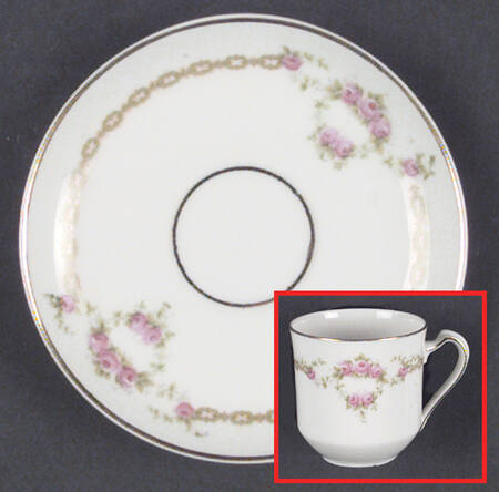 HC675 Flat Demitasse Cup & Saucer Set