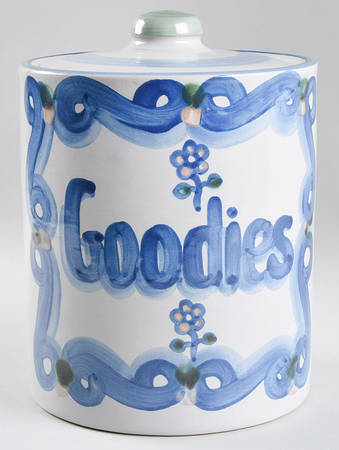 Bluette Cookie Jar & Lid