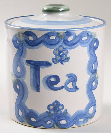 Bluette Tea Canister & Lid