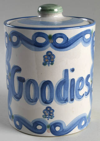 Bluette Cookie Jar & Lid