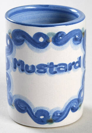 Bluette Mustard Jar No Lid