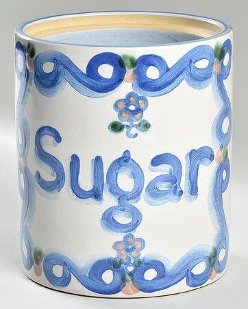 Bluette Sugar Canister No Lid