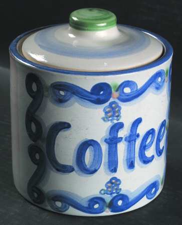 Bluette Coffee Canister & Lid