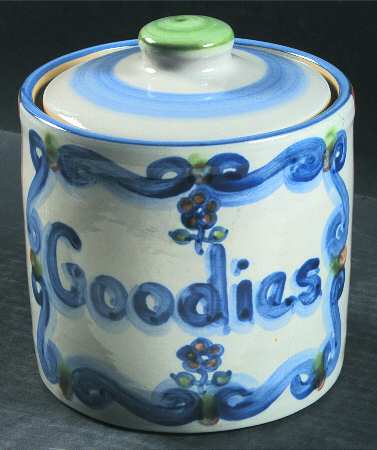 Bluette Cookie Jar & Lid