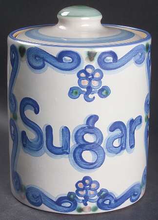 Bluette Sugar Canister & Lid