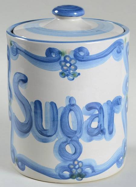 Bluette Sugar Canister & Lid