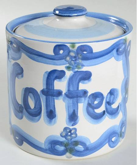 Bluette Coffee Canister & Lid