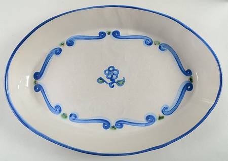 Bluette 14" Oval Serving Platter