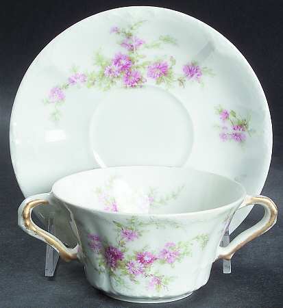 Schleiger 151-1 Flat Bouillon Cup & Saucer
