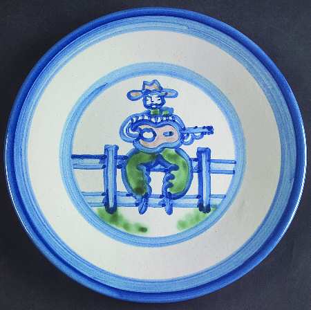 Cowboy Luncheon Plate