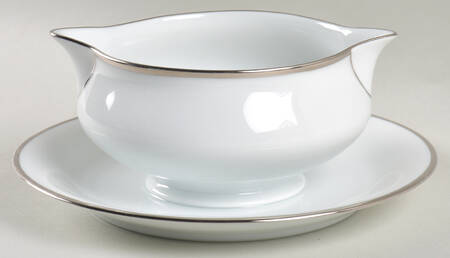Orsay Platine Gravy Boat with Attached Underplate
