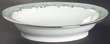 Matin De Jade 9" Oval Vegetable Bowl