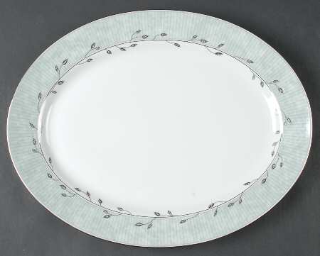 Matin De Jade 15" Oval Serving Platter