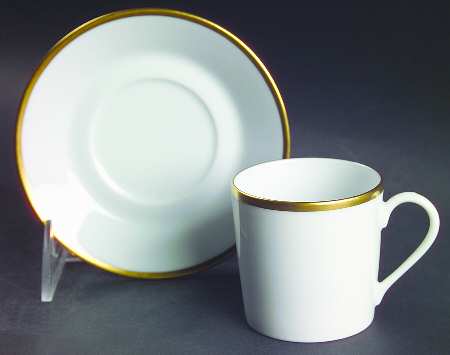 Orsay Gold Flat Demitasse Cup & Saucer Set
