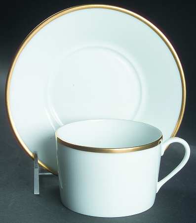 Orsay Gold Flat Cup & Saucer Set