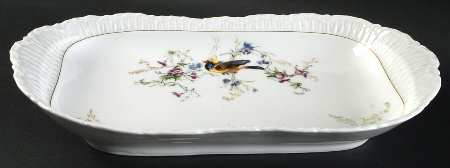 Meadow Visitors (Blank 211) 13" Oval Serving Platter