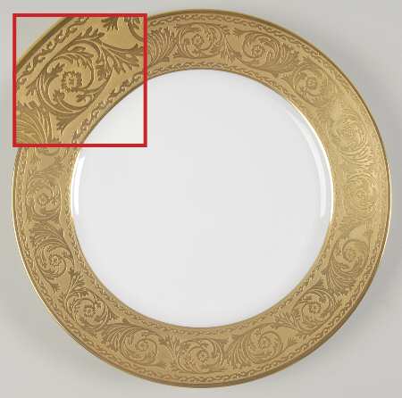 Versailles Gold Dinner Plate