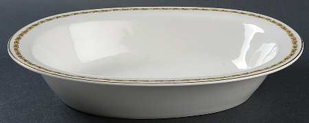 H1658 10" Oval Vegetable Bowl