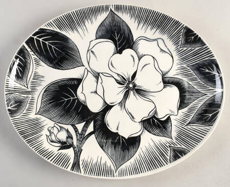 Malay 13" Oval Serving Platter