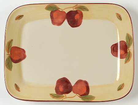 Russet Apple 12" Rectangular Serving Platter