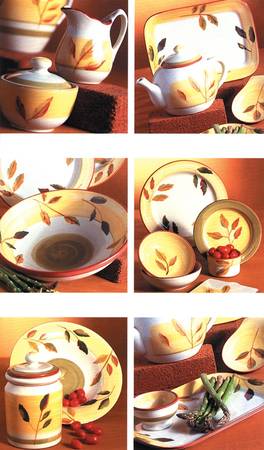 Spring Leaves Teapot & Lid