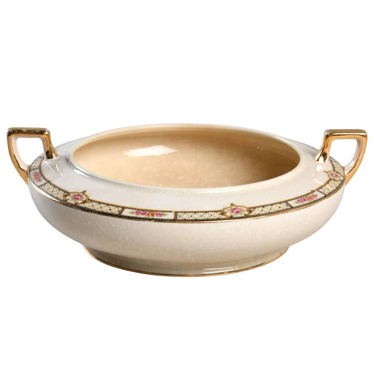 Rose and Lattice (Kwaker) Round Vegetable No Lid