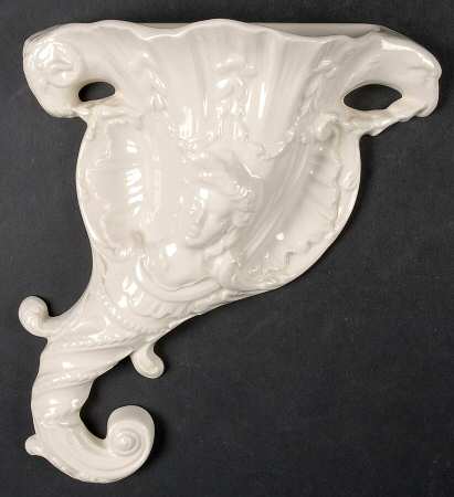 Creamware Solid Wall Pocket Vase