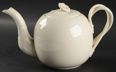 Creamware Solid Teapot & Lid