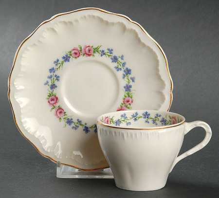 Nancy Flat Demitasse Cup & Saucer Set