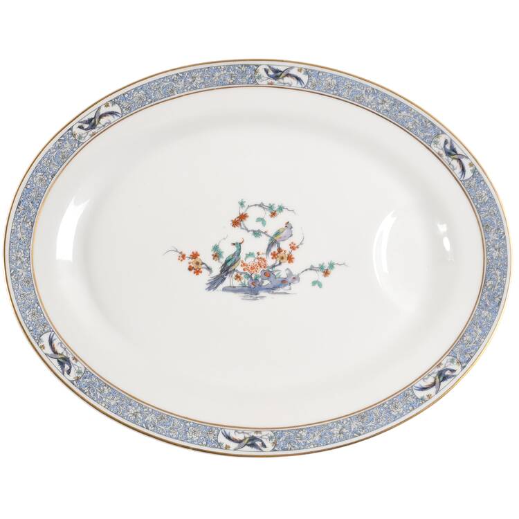 H1745 16" Oval Platter with Well by Haviland