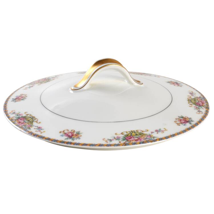 Commodore (Orange Trim) Lid for Round Vegetable