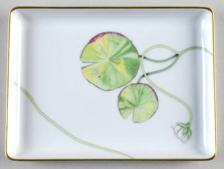 Nil (Gold Trim) 6" Rectangular Tray