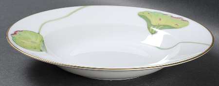 Nil (Gold Trim) Rim Soup Bowl
